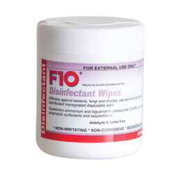 F10 Wipes 100 In Plastic Container