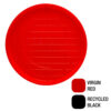 Jumbo Round Feed Tray (Red)