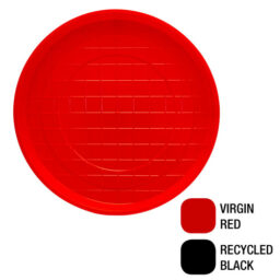 Jumbo Round Feed Tray (Red)