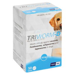 Triworm-D Tub x 50 Tablets